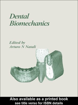 cover image of Dental Biomechanics